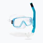 Cressi Sirena + Island clear/aquamarine diving set