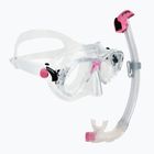 Cressi Marea + Seal Dry Jr dive set clear/pink