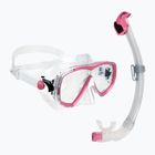 Cressi Estrella + Seal Dry clear/pink diving set