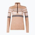 Women's thermal sweatshirt Newland Isalind Half Zip biscuit/white
