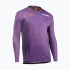 Men's Northwave Edge 2 cycling longsleeve dark purple/orange