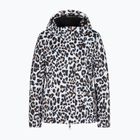 Women's ski jacket EA7 Emporio Armani Ski Kitzbuhel Softshell fancy white animalier