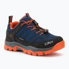 CMP children's trekking boots Rigel Low Wp b.blue / arancio