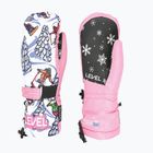 Level Junior Mitt pink children's ski gloves