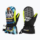 Level Junior Mitt yellow/blue children's ski gloves