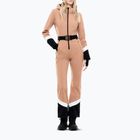 Women's ski suit EA7 Emporio Armani Pure Softshell Jumpsuit mocha mousse