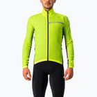 Men's Castelli Squadra Stretch electric lime/dark gray cycling jacket