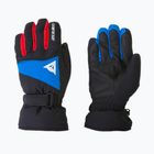 Children's ski gloves Dainese Hp Scarabeo black taps/high risk red/lapi