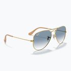 Sunglasses Ray-Ban Aviator Classic arista gold/light blue