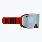 Ski goggles Neon Light red/mirror acciaio