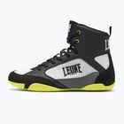 Boxing shoes LEONE 1947 Premium black/lime/blue/white