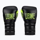 LEONE 1947 Carbon22 black-green boxing gloves GN222