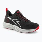 Men's Diadora Snipe black/silver/red running shoes
