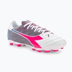 Men's Diadora Brasil Elite Veloce GR LPU football boots white/pink fluo/blue fluo