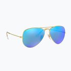 Sunglasses Ray-Ban Aviator Classic matt gold/blue polarized
