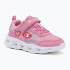 Children's shoes Champion Funfair Print G PS Low Cut blue burgundy/flash/fluorescent pink