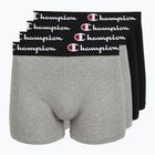 Men's boxers Champion Trunk Knit oxford grey melange/oxford grey melange/black
