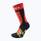 Children's ski socks UYN Ski Junior medium grey blac/red