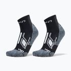 Men's socks UYN Trekking Approach Low Cut 2 pack black/grey