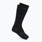 Women's ski socks UYN One Pure Snow black/blue