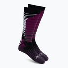 Women's snowboard socks UYN Ski Snowboard black/purple