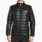 Men's EA7 Emporio Armani Train Core ID Down Light black/gold logo jacket