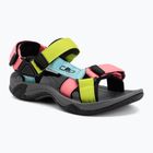 Children's sandals CMP Hamal lagoon/pink fluo/acido