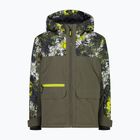 Children's ski jacket CMP 36W0714P Fix Hood olive/acido