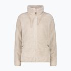 Women's fleece sweatshirt CMP 36P2506 bianco gesso/kaky