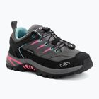 Children's trekking boots CMP Rigel 2.0 Low Waterproof grey/acquarius/pink fluo