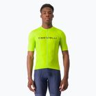 Men's Castelli Prologo Lite electric lime/ deep green cycle jersey