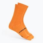 Men's socks Castelli Espresso 18 vivid orange