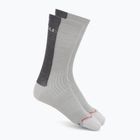 Men's socks Castelli Castelli Logo 18 Merino Sock silver gray/dark gray