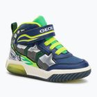 Geox Inek navy/lime green children's shoes