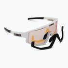 Bliz Fusion Small Nano Optics Nordic Light matt white/coral/orange blue sunglasses