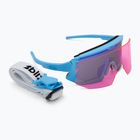 Bliz Breeze Small matte blue/grey blue mirror/pink sunglasses