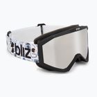 Children's ski goggles Bliz Liner Jr matte black/brown/silver mirror