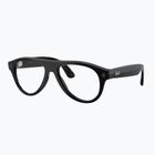 Glasses with a camera Ray-Ban Meta Aviator shiny black/trs g. green