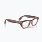 Glasses with a camera Ray-Ban Meta Zena milky pink blush/trs grey