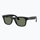 Glasses with a camera Ray-Ban Meta Wayfarer shiny black/g15 green polar