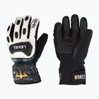 Level Race Replica ski gloves pk white