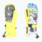 Level Junior Mitt yellow children's ski gloves