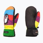 Level Vertigo Mitt Teen pk rainbow children's ski glove