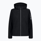 Women's CMP Zip Hood softshell jacket black 39A5006