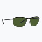 Sunglasses Ray-Ban Rb3671 Polarized+ Lenses black silver/dark green polarized+