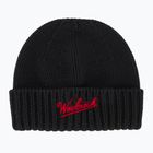 Men's winter hat Woolrich Merino Wool Logo Beanie black