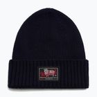 Men's winter hat Woolrich Legacy Patch Beanie melton blue