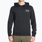 Men's EA7 Emporio Armani Train Logo Series Hoodie Extended Logo Coft night blue/white logo sweatshirt