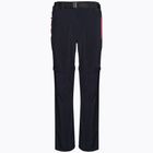 Women's CMP Zip Off trekking trousers black/pink 3T51446/05UG