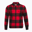 Men's Woolrich Alaskan Wool Check Overshirt charcoal buffalo red buffalo